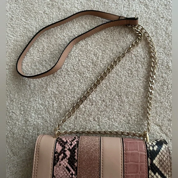 ALDO pink snakeskin clutch purse - Picture 3 of 7